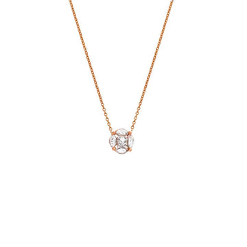 Sophia Marquise Rose Cut Diamonds Necklace - Rose Gold