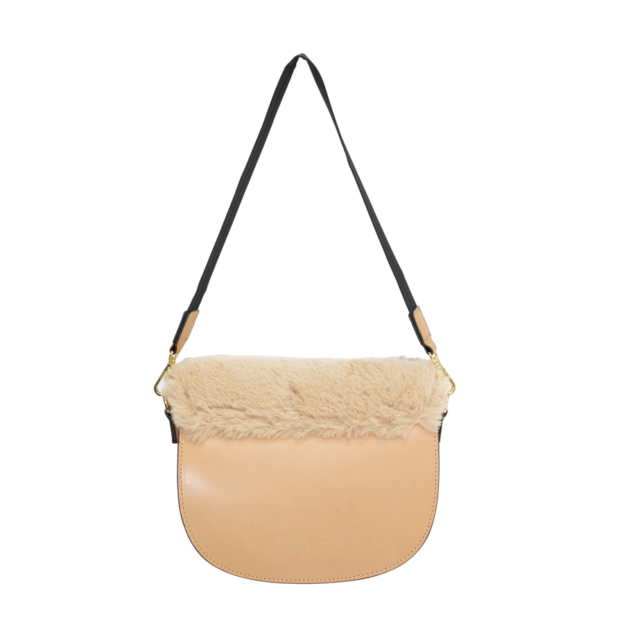 Shearling Santos Bag - Natural