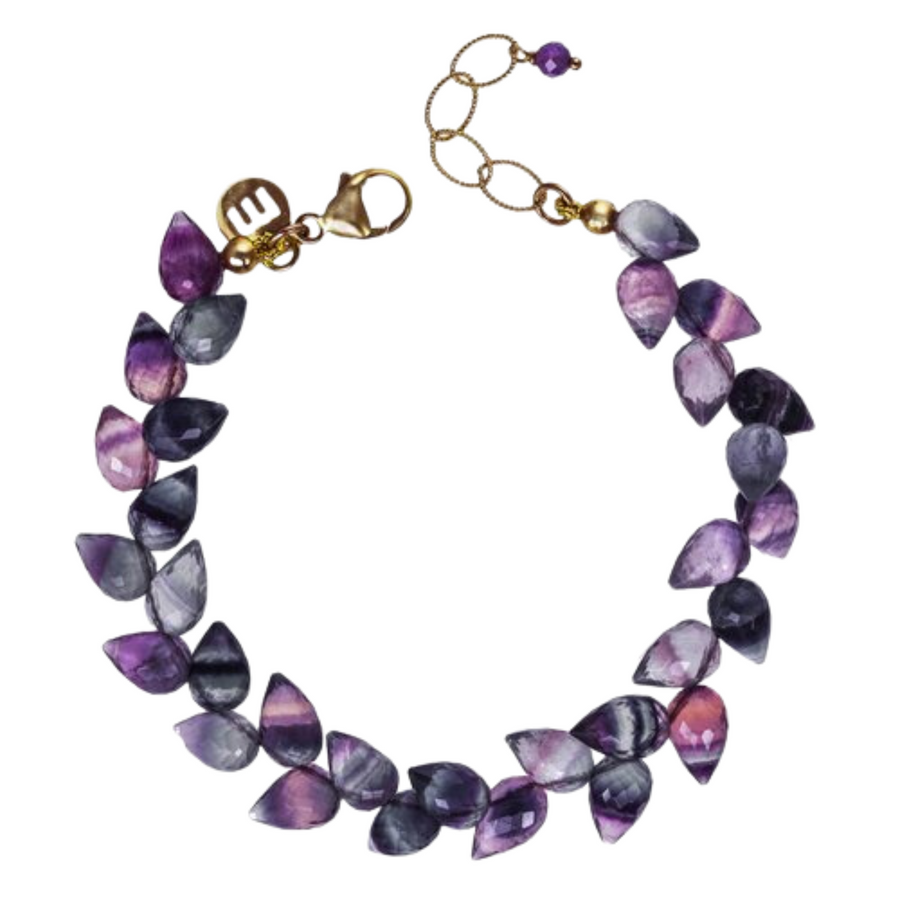 FACETED FLUORITE bracelet