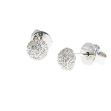 Disco White Diamond Studs