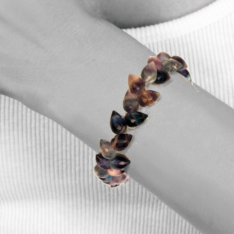 FACETED FLUORITE bracelet