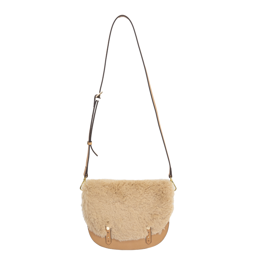 Shearling Santos Bag - Natural