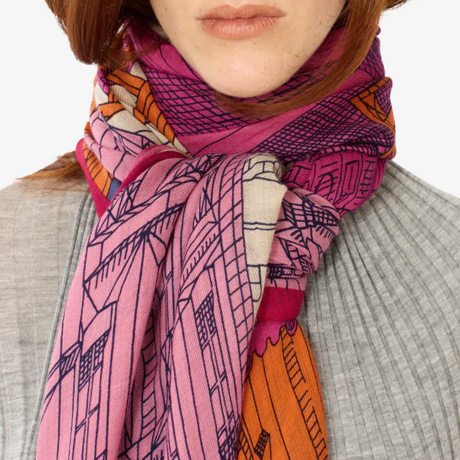 Scarf 100 - Paris - Fuchsia