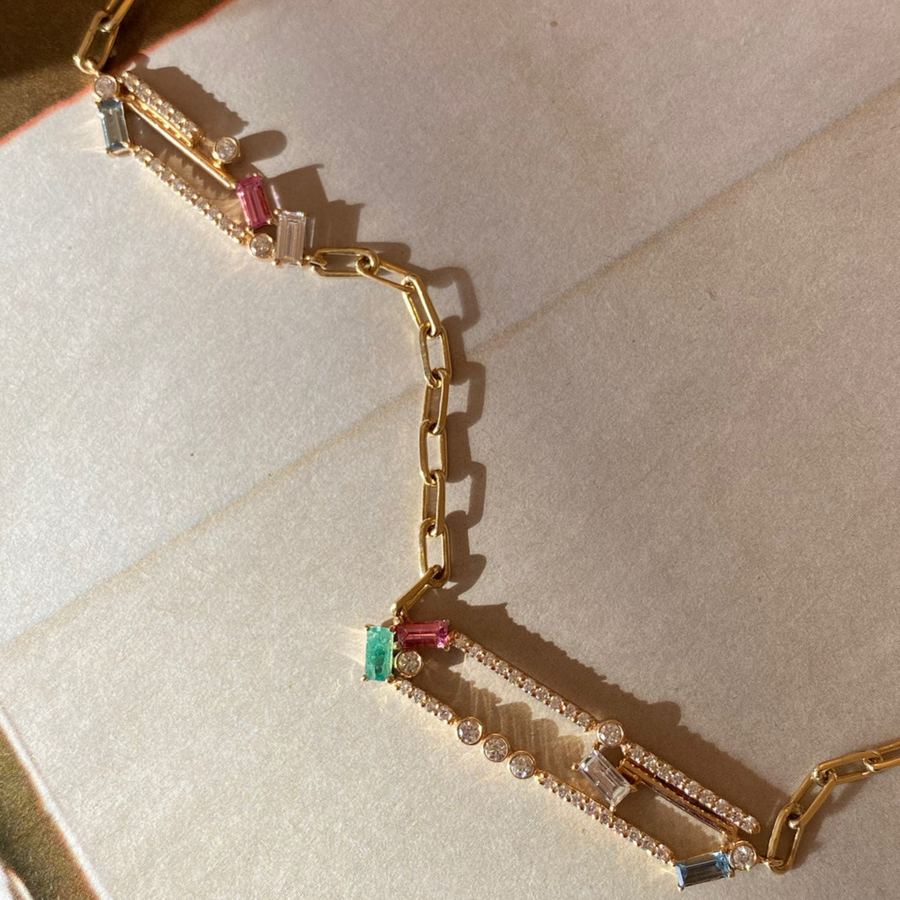 Ethereal Paper Clip Necklace