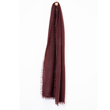 Felted Cashmere Oblong Scarf - Bitter Chocolate