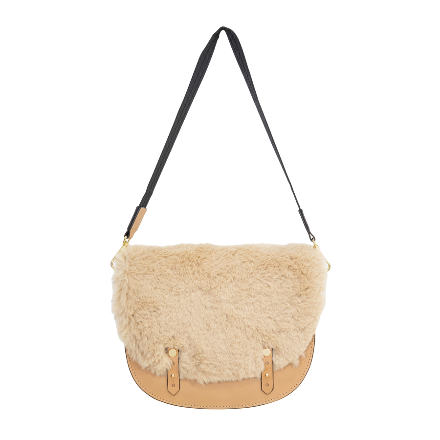 Shearling Santos Bag - Natural