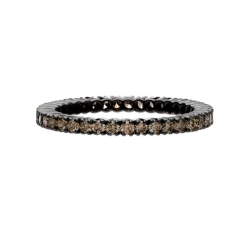 Prong Brown Diamon Band Ring