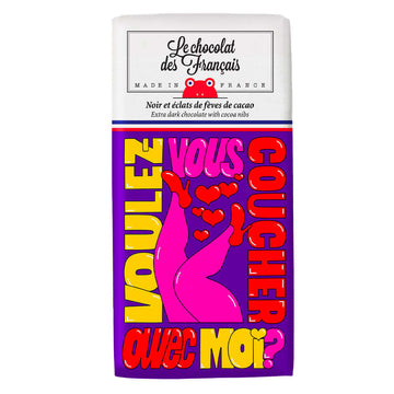VOULEZ VOUS CHOCOLATE BAR Extra dark chocolate & cocoa nibs