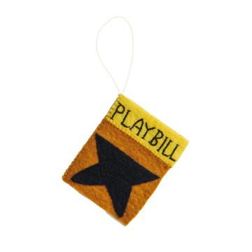Felt Playbill Ornament Hamilton