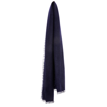 Felted Cashmere Oblong Scarf: Navy