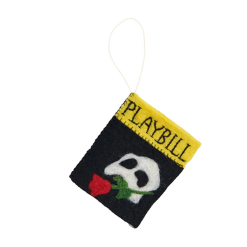 Felt Playbill Ornament Phantom of the Opera