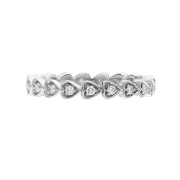 Amor white diamond band - 7