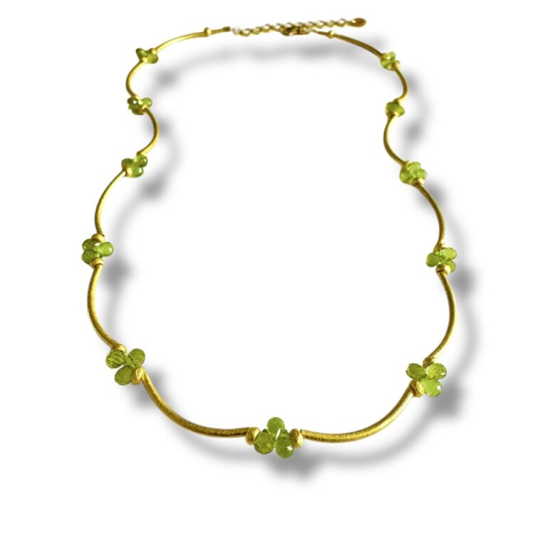 Peridot Briolettes Dangerous Curves Necklace