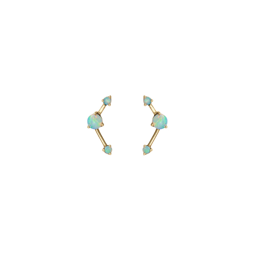 14k gold Three-Step Point Earrings