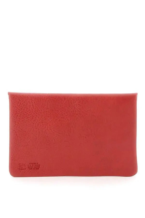 Cowhide Envelope Pouch - Red
