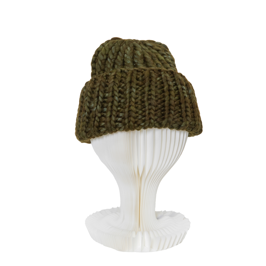 Soft Wool Roving Hat - Olive