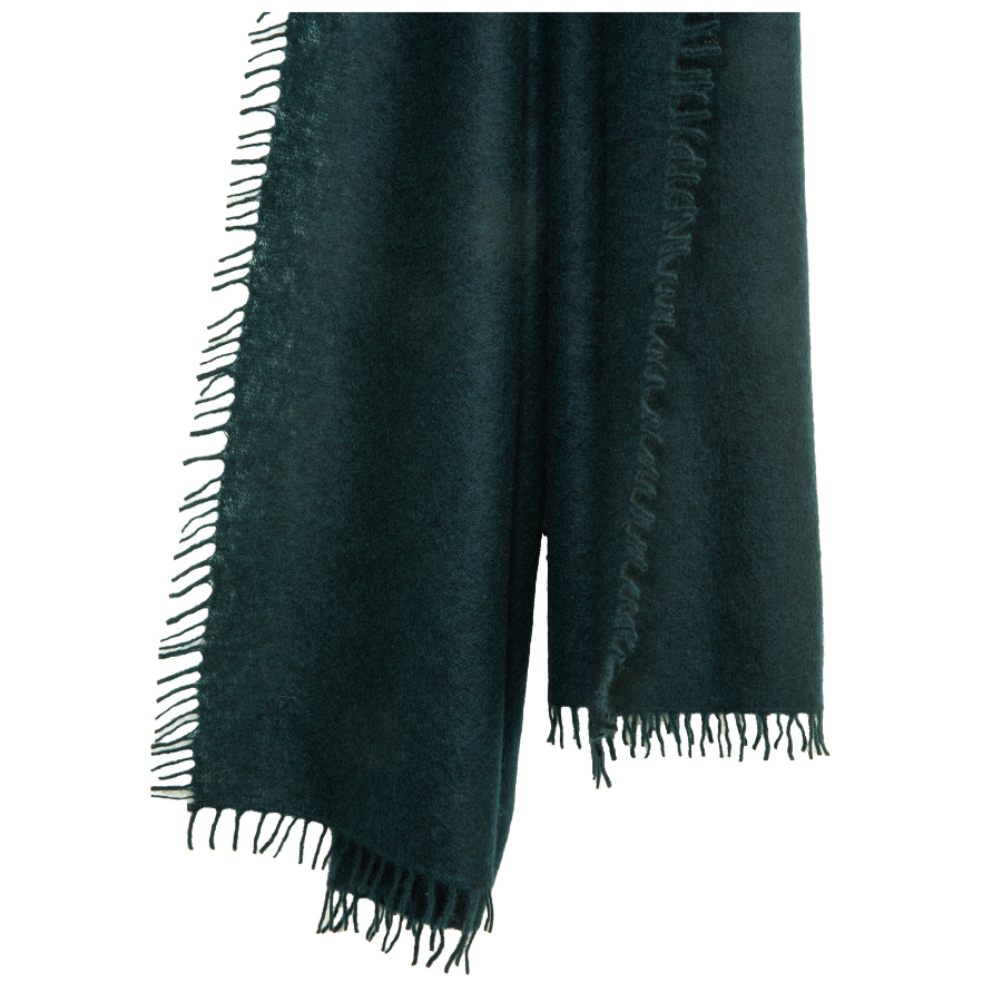 Felted Cashmere Oblong Scarf - Spruce