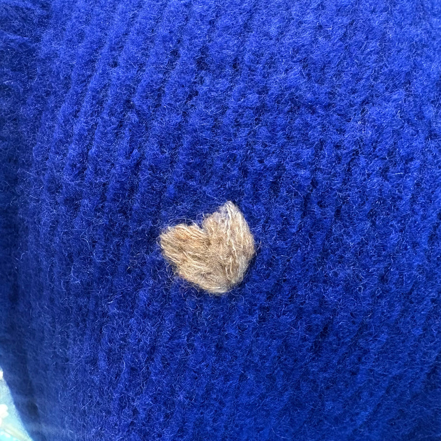 Cashmere Hoodie Balaclava - Cobalt