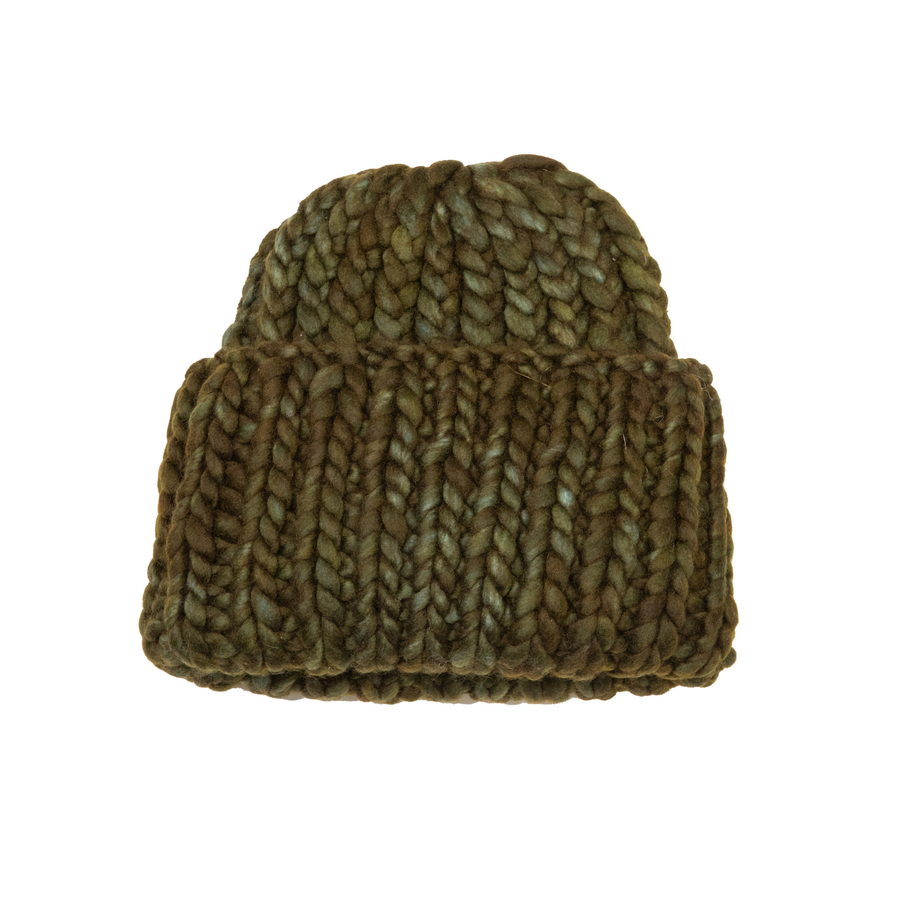 Soft Wool Roving Hat - Olive