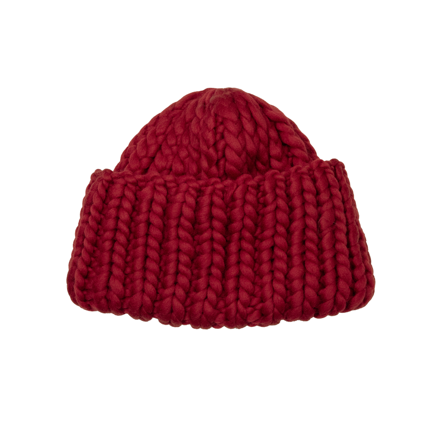 Soft Wool Roving Hat - Red