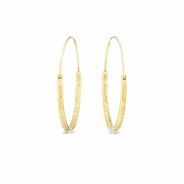 Large Balloon Hoops - 18K Yellow Gold