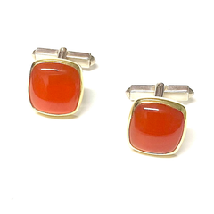 CARNELIAN 18Kt/Silver Cufflinks