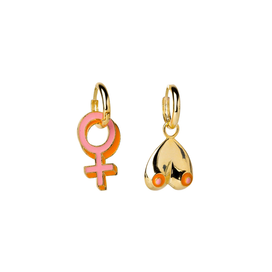 Hoop Earrings - Women's Lib