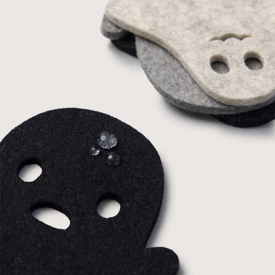 Merino Wool Spooky Coaster Multi 4 Pack