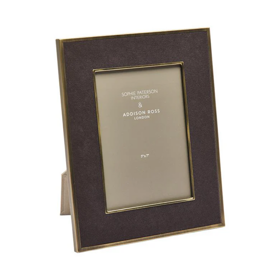Charcoal Grey Velvet frame - 5x7