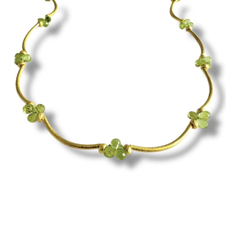 Peridot Briolettes Dangerous Curves Necklace
