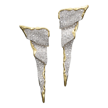 Solanales Crystal Cascade Post Earrings