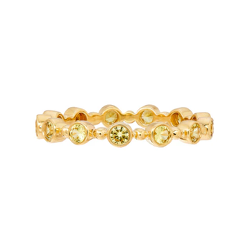 Yellow Sapphire Petit Bubble ring