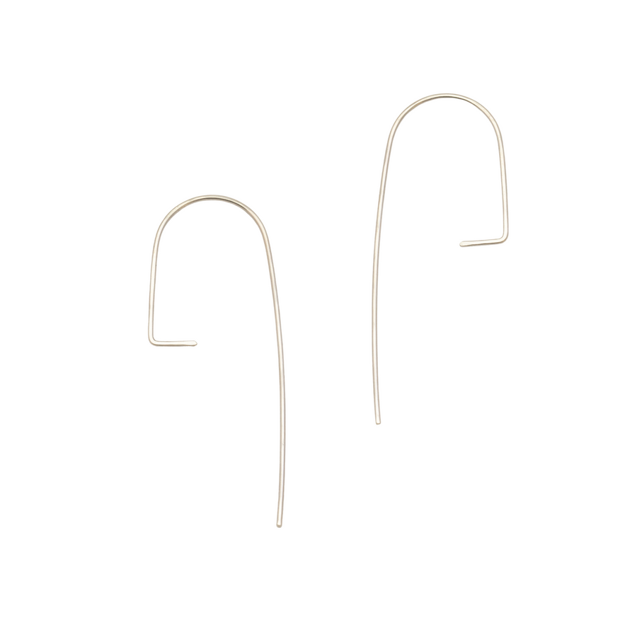 DELPHINE HOOPS- SILVER