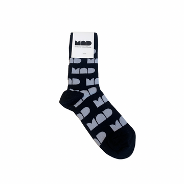 MAD Crew Socks - Black & White