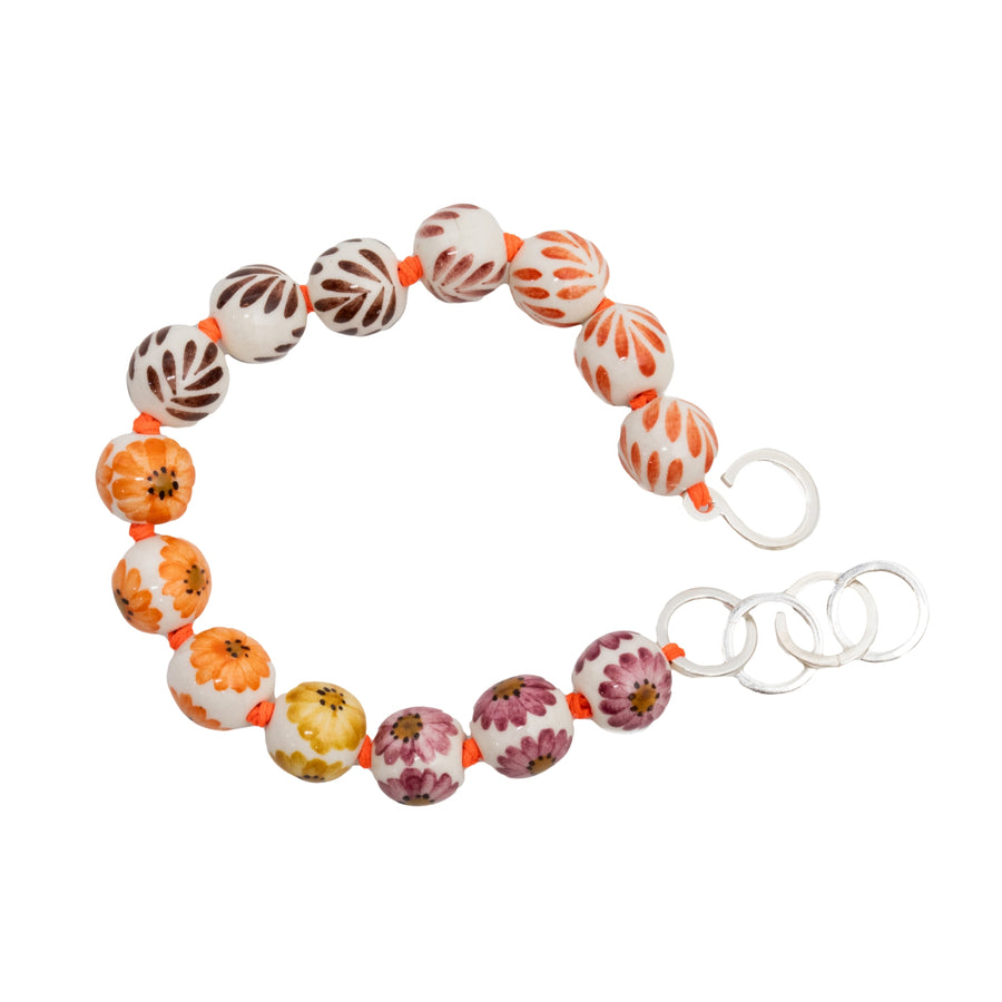 Tropical Sunset Ceramic Hand Painted Bracelet - SS