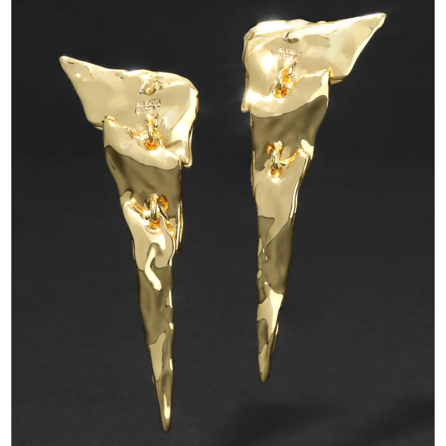 Solanales Crystal Cascade Post Earrings