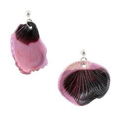 Pink Mushroom Small Earrings