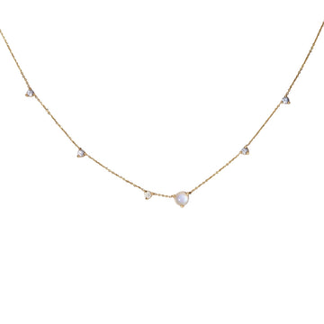 Linear Chain Necklace - 14K Yellow Gold