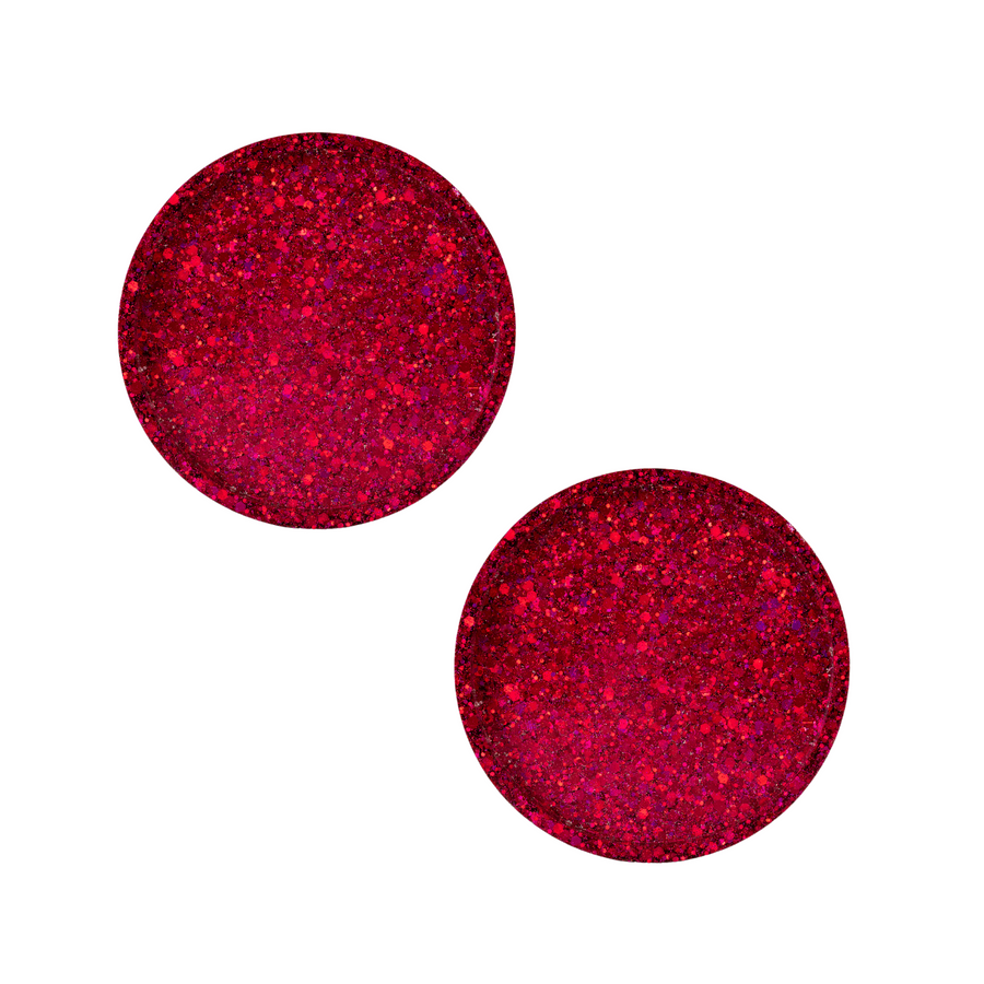 Pink Glitter Resin Coasters- Set of 2