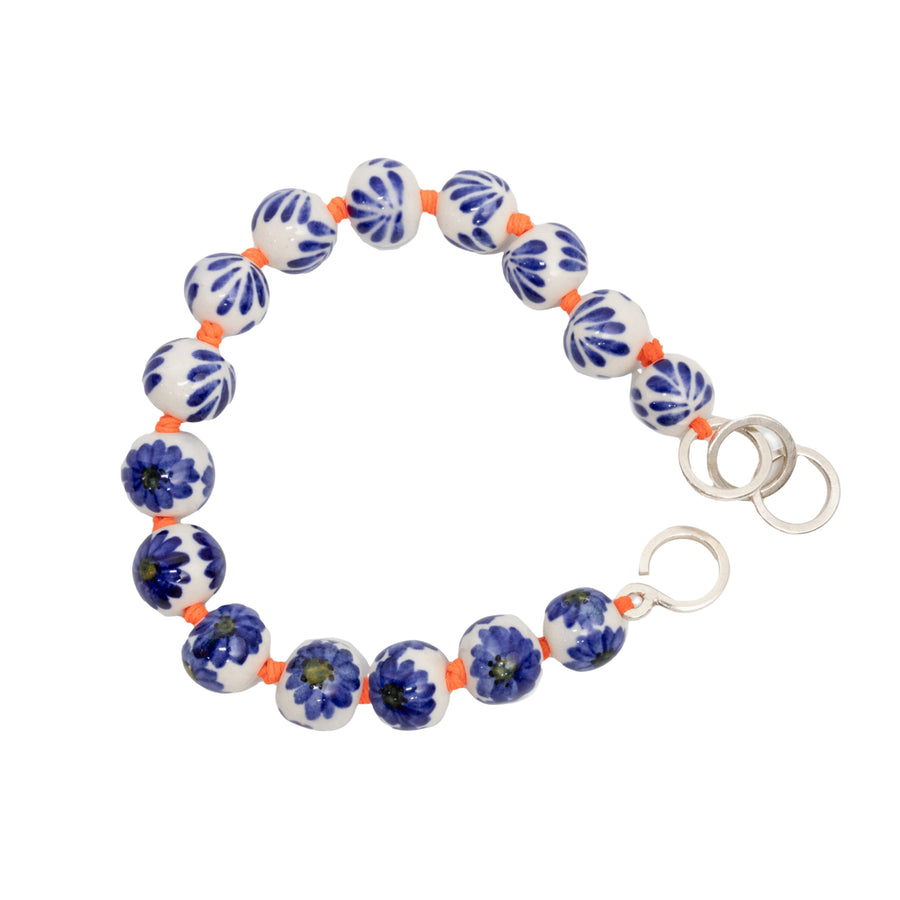 Cobalt Ceramic Hand Painted Bracelet - SS