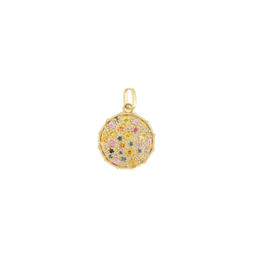 Sm Confetti Rainbow Sapphire Pendant