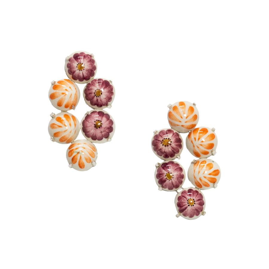 Tropical Sunset Ceramic Hand Painted Drops - SS