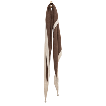 (photo) Triangle Cashmere Wrap - Brown