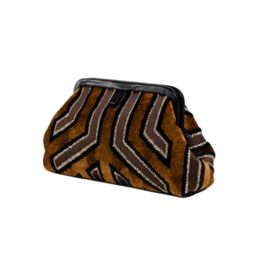 Liette Woven Textile - Brown Stripe