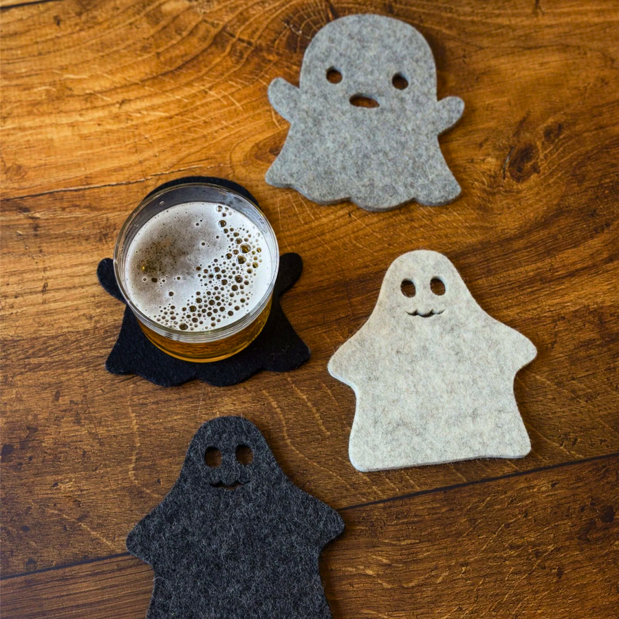 Merino Wool Spooky Coaster Multi 4 Pack