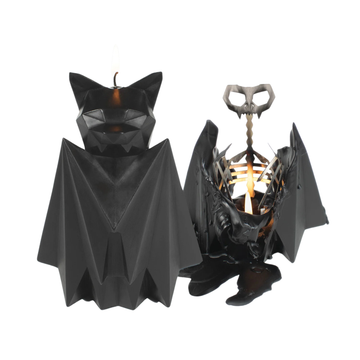 PyroPet Blaka Bat Skeleton Candle - Black