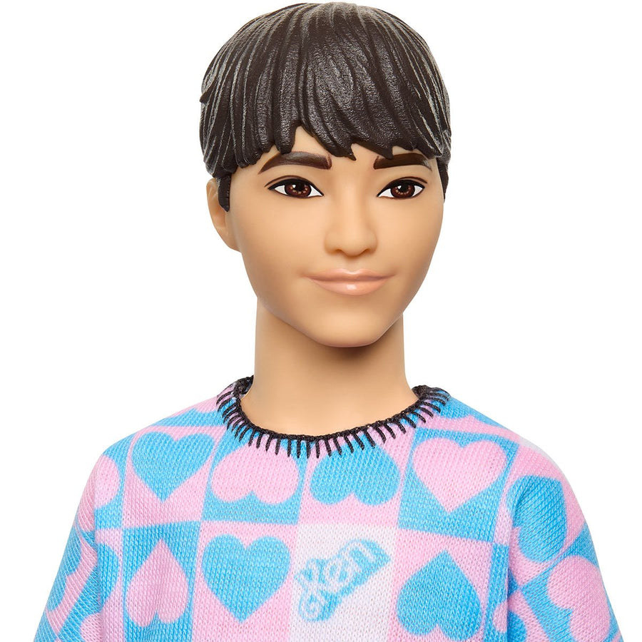 Barbie Fashionistas Ken Doll #219 Pink & Blue Shirt