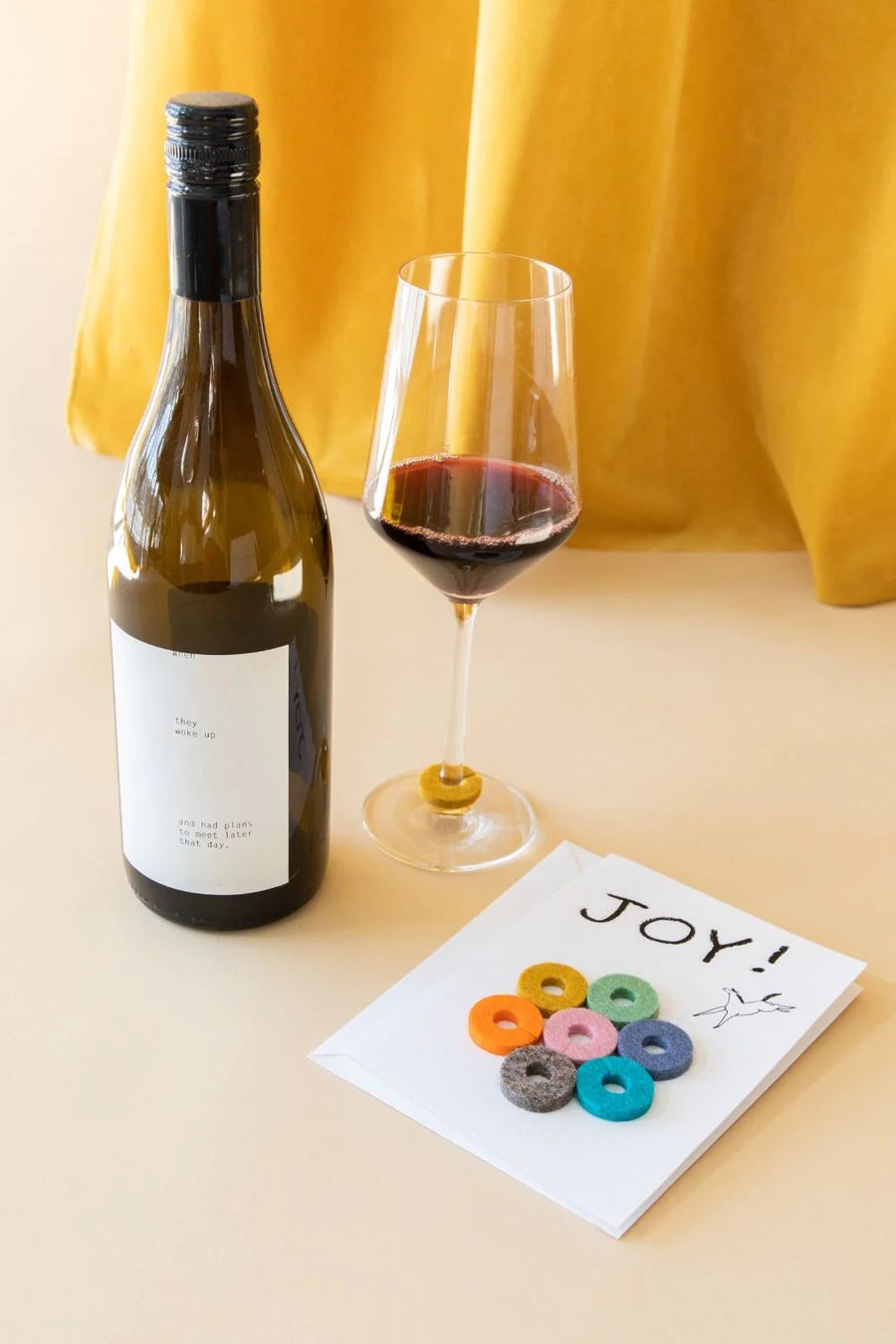 Merino Wool Felt Wine-O's - Joy