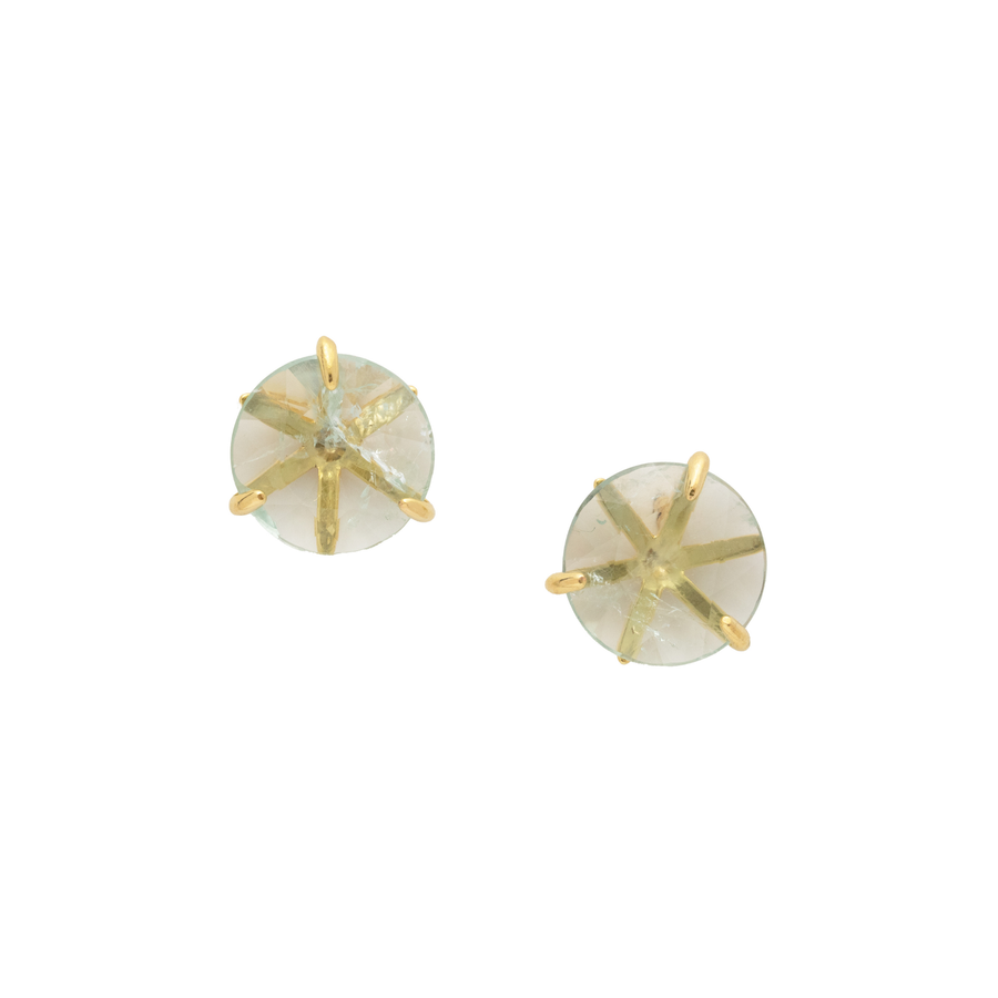AQUA EARRINGS - PRASIOLITE