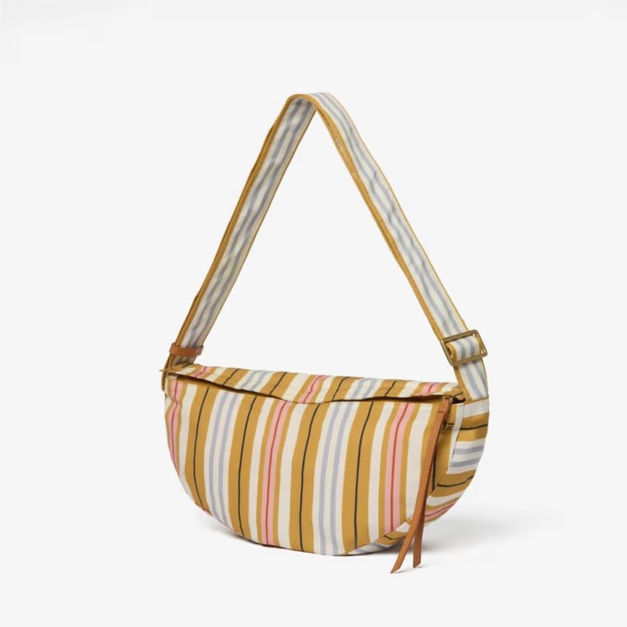 multicolor stripes pouchette